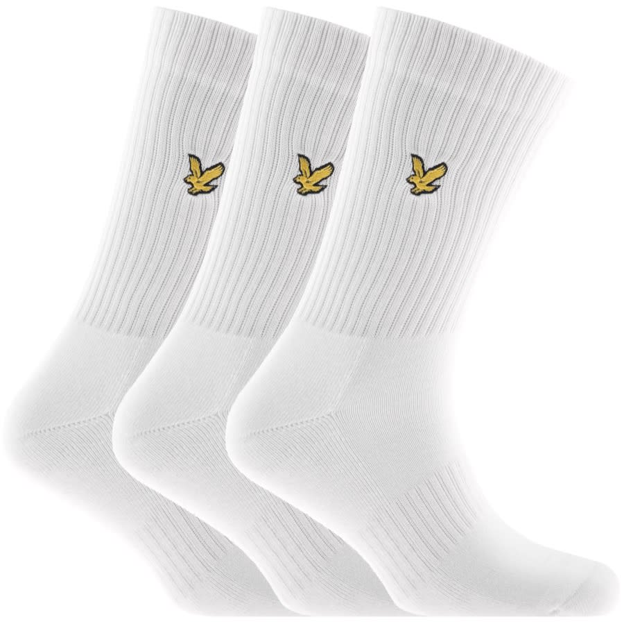 Alternative Image for ProductLyle And Scott Hamilton Three Pack Socks White1